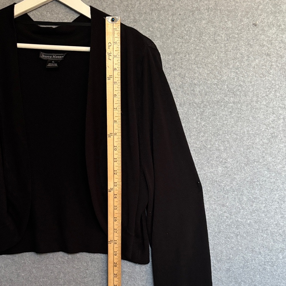 Jessica Howard  Women Sweater Shrug XL Black - Picture 4 of 7